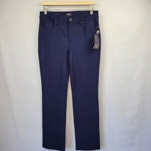 NYDJ Ponte Knit Marilyn Straight Leg Pants Navy Size 6